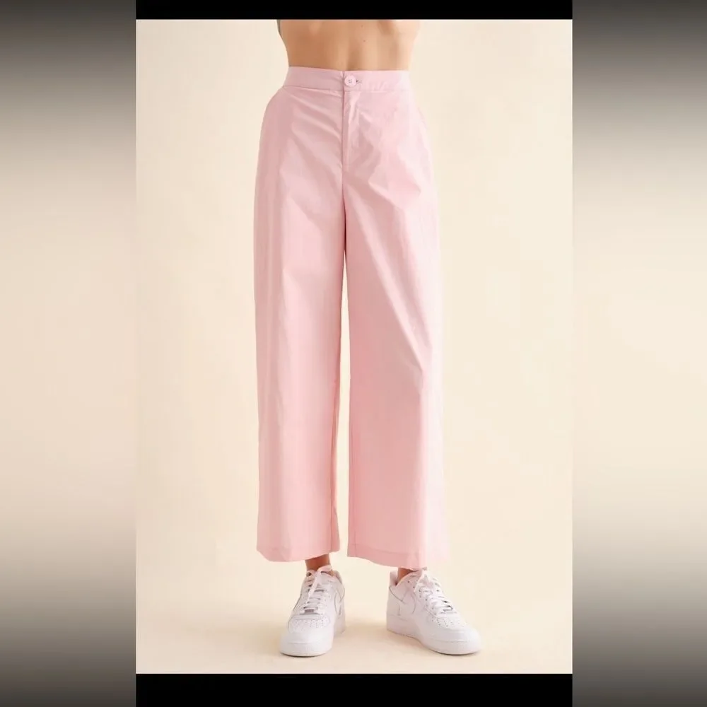 HERSY baby pink straight pants NEW